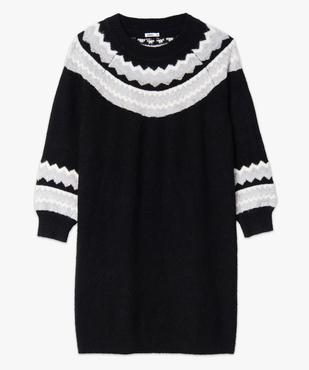 Robe pull femme grande taille avec touches pailletées vue3 - GEMO (G TAILLE) - GEMO