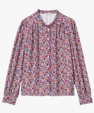 Chemise femme à motifs fleuris et col froncé vue4 - GEMO(FEMME PAP) - GEMO