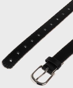 Ceinture avec perforations étoiles et perles métalliques fille vue2 - GEMO (JUNIOR) - GEMO