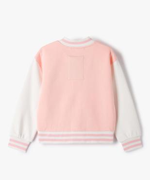 Blouson fille avec finitions bord-côte à rayures - Camps United vue4 - CAMPS UNITED - GEMO