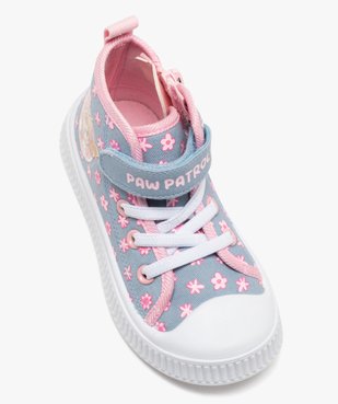 Baskets fille en toile montantes style denim à zip - Pat Patrouille vue5 - PAT PATROUILLE - GEMO