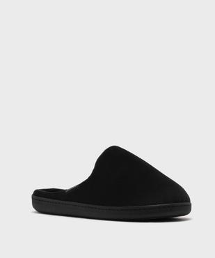 Chaussons mules en velours avec semelle tartan homme - Isotoner vue2 - ISOTONER - GEMO
