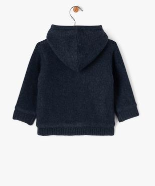 Gilet à capuche doublé sherpa bébé garçon vue4 - GEMO(BEBE DEBT) - GEMO