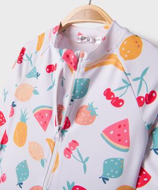 Maillot de bain combinaison à motifs fruits bébé fille vue3 - GEMO(BEBE DEBT) - GEMO
