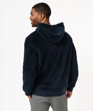 Veste d'intérieur à capuche en maille peluche homme vue3 - GEMO(HOMWR HOM) - GEMO