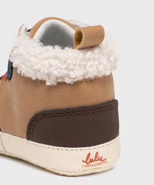 Chaussons de naissance à col fourré bébé fille - LuluCastagnette vue6 - LULUCASTAGNETTE - GEMO