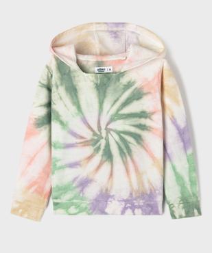 Sweat à capuche avec encolure large fille vue3 - GEMO 4G FILLE - GEMO