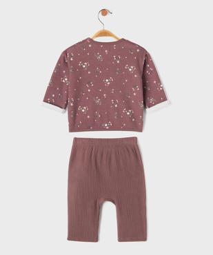 Ensemble 2 pièces sweat + pantalon côtelé bébé vue4 - GEMO 4G BEBE - GEMO