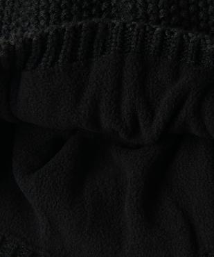 Bonnet en maille fantaisie doublé polaire homme vue3 - GEMO 4G HOMME - GEMO