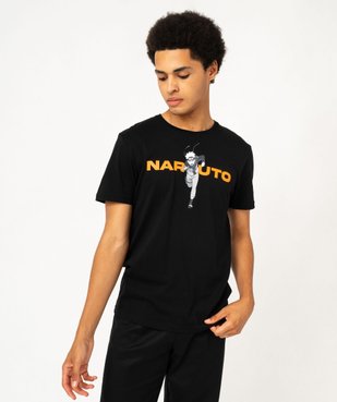 Tee-shirt manches courtes en coton imprimé homme - Naruto vue1 - NARUTO - GEMO