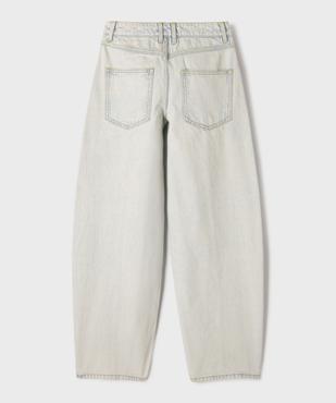 Jean barrel coloris délavé fille vue3 - GEMO (JUNIOR) - GEMO