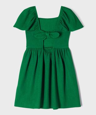 Robe en maille texturée à col modulable fille vue4 - GEMO 4G FILLE - GEMO