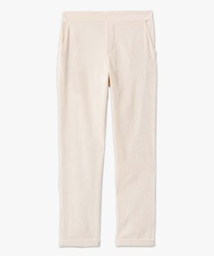 Pantalon femme en velours côtelé coupe large vue4 - GEMO(FEMME PAP) - GEMO