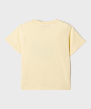 Tee-shirt manches courtes en jersey de coton imprimé estival garçon vue3 - GEMO 4G GARCON - GEMO