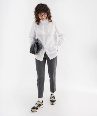 Chemise en voile de coton à col volanté et manches blousantes femme vue4 - GEMO(FEMME PAP) - GEMO