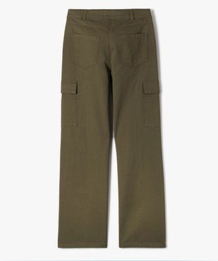 Pantalon ample avec poches à rabat sur les cuisses fille vue4 - GEMO 4G FILLE - GEMO