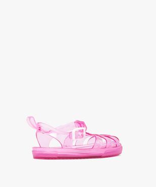 Sandales de plage fille à brides translucides et souples vue4 - GEMO (ENFANT) - GEMO