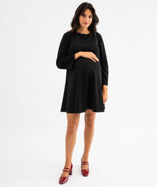 Robe de grossesse courte à manches longues élégante vue2 - GEMO (MATER) - GEMO