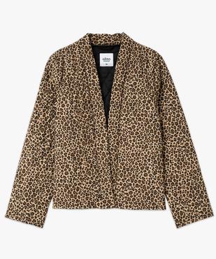 Veste matelassée à motif animalier femme vue4 - GEMO 4G FEMME - GEMO