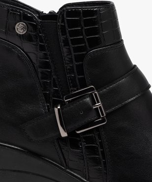 Boots confort avec bride à boucle femme vue6 - GEMO (CONFORT) - GEMO