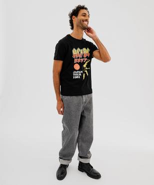 Tee-shirt manches courtes avec motif multicolore homme - AC DC vue4 - ACDC - GEMO