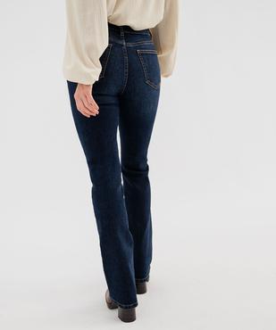Jean bootcut en denim extensible délavé femme vue3 - GEMO 4G FEMME - GEMO