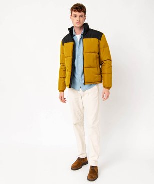 Blouson matelassé avec col montant homme vue5 - GEMO 4G HOMME - GEMO