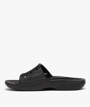 Mules de piscine homme unies avec bandeau perforé - Crocs vue3 - CROCS - GEMO