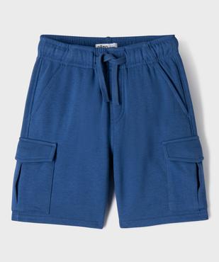 Bermuda cargo en French Terry garçon vue1 - GEMO 4G GARCON - GEMO