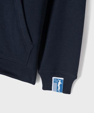 Sweat zippé à capuche imprimé devant et dos garçon - Camps United vue3 - CAMPS - GEMO