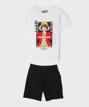 Pyjashort bicolore motif manga garçon - One Piece vue1 - ONE PIECE - GEMO