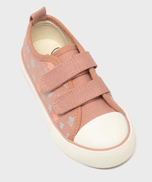 Baskets en toile tige basse à scratch motifs fleurs fille - Lovely Wings vue5 - LOVELY WINGS GEMO FOR GOOD - GEMO