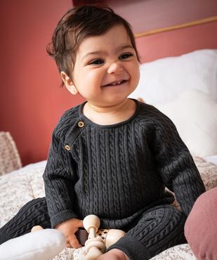 Pantalon en maille torsadée bébé (lot de 2) vue2 - GEMO(BB COUCHE) - GEMO