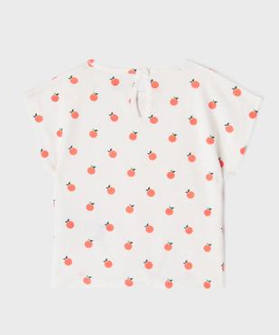 Tee-shirt manches courtes avec bas noué bébé fille (lot de 2) vue3 - GEMO 4G BEBE - GEMO