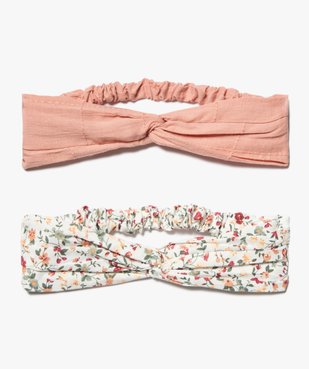 Bandeau à cheveux fille effet drapé (lot de 2) vue1 - GEMO (ACCESS) - GEMO