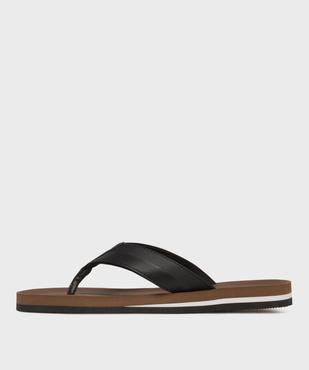 Tongs de plage à larges brides homme vue3 - GEMO (PLAGE) - GEMO