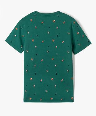 Tee-shirt garçon à manches courtes spécial Noël vue3 - GEMO (JUNIOR) - GEMO