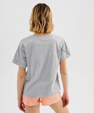 Pykashort en jersey imprimé femme - Hello Kitty vue3 - HELLO KITTY - GEMO