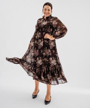 Robe longue femme grande taille vue1 - GEMO 4G GT - GEMO
