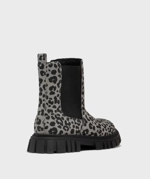 Boots crantés à motif léopard fille - Lovely Wings vue4 - LOVELY WINGS - GEMO