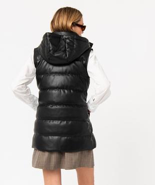 Doudoune sans manches matelassée avec capuche femme vue3 - GEMO 4G FEMME - GEMO