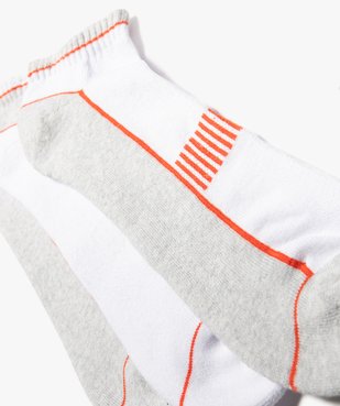 Chaussettes de sport homme ultra courtes en maille bouclette (lot de 3) vue2 - GEMO(HOMWR HOM) - GEMO