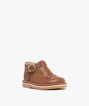 Chaussures de marche en cuir fermeture boucle bébé garçon - Na! vue2 - NA! - GEMO