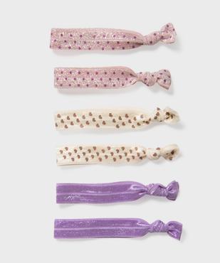 Elastiques cheveux façon rubans fille (lot de 6) vue1 - GEMO (ACCESS) - GEMO