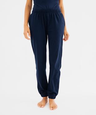 Pantalon de pyjama imprimé avec bas élastiqué femme vue1 - GEMO 4G FEMME - GEMO