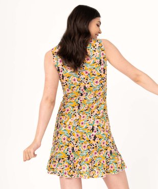 Robe sans manches en maille imprimée femme vue3 - GEMO(FEMME PAP) - GEMO
