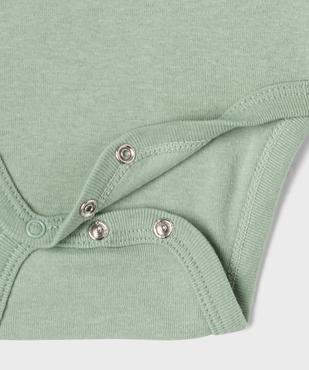 Bodies manches longues bébé fille avec col américain (lot de 3) vue8 - GEMO 4G BEBE - GEMO
