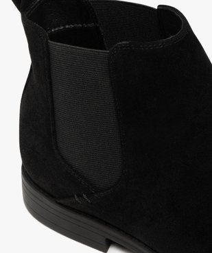 Boots homme Chelsea en suédine avec bout amande vue7 - MARIO BALDANO - GEMO
