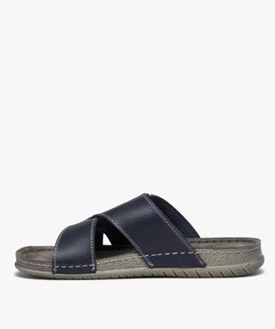Mules confort multibrides croisées homme vue3 - GEMO (CASUAL) - GEMO