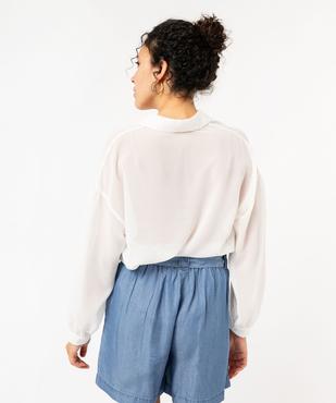 Chemise fluide à manches blousantes femme vue3 - GEMO(FEMME PAP) - GEMO
